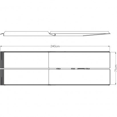 Складной алюминиевый пандус (рампа) для инвалидных колясок 240 см Днепр - изображение 2