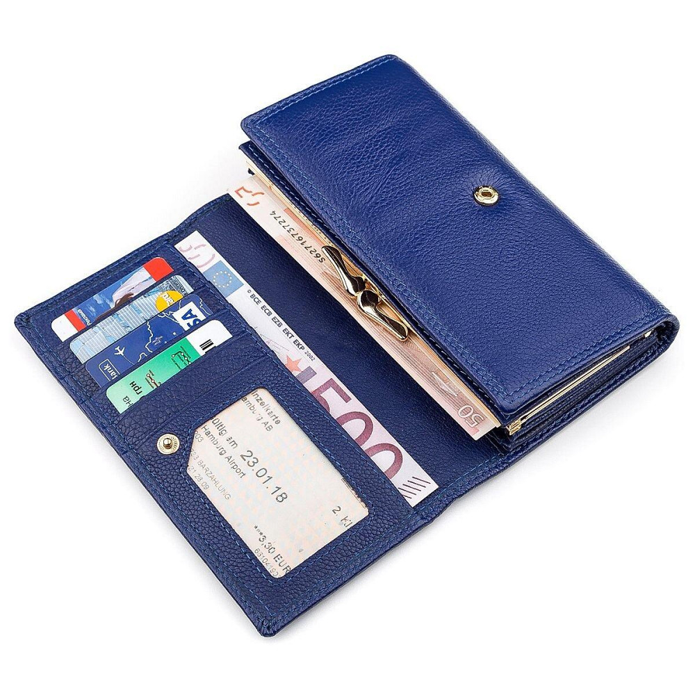 Гаманець жіночий місткий Синій (Boston) Київ - фото 2