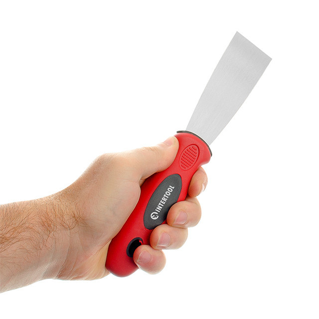 Шпатель із нержавійної сталі, 40 мм, професійний INTERTOOL KT-2604 Київ - фото 8