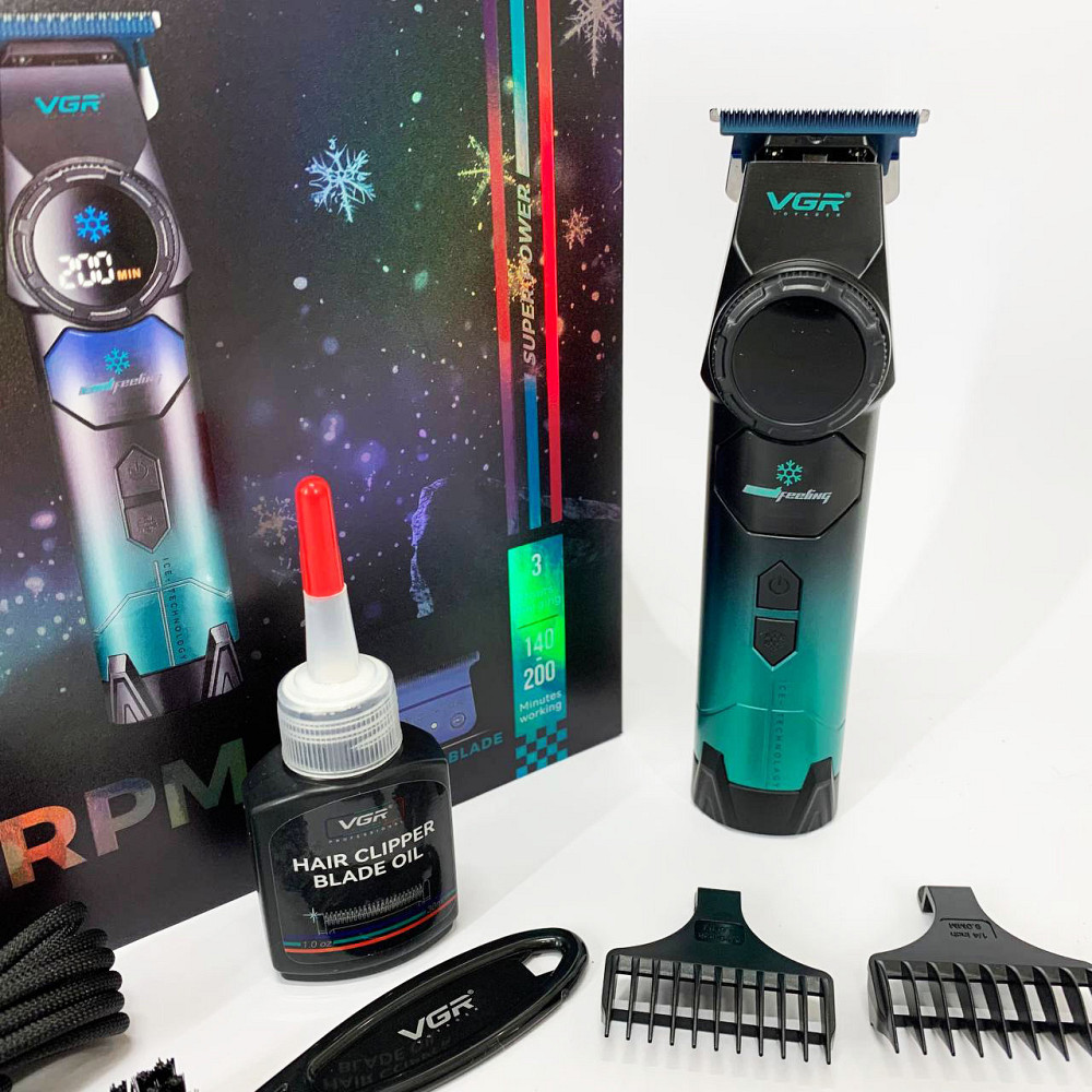 Машинка для стрижки волос с мотором, Набор для стрижки с зарядкой Практичная машинка волос ZH-75 Львов - изображение 14