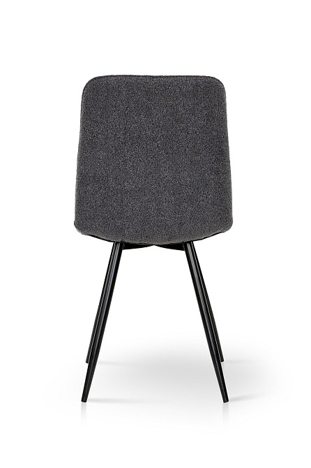 Стілець ФРЕШ (круглий) чорний/букле темно сіра Киев - изображение 5