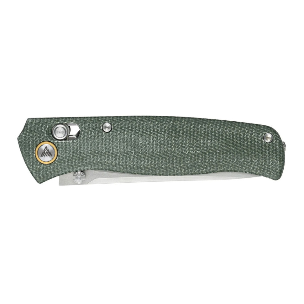 Ніж складаний туристичний SRM Medal 255L-MG3 (8.2 см) 140Cr / Micarta зелений Киев - изображение 8