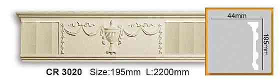 Молдинг полиуретановый с орнаментом Gaudi Decor CR 3020 Flexi Днепр