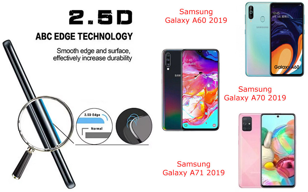 Защитное стекло ArmorGlass для Samsung Galaxy A60 2019, A70 2019, A71 2019 – устойчивое к царапинам и ударам Киев - изображение 2