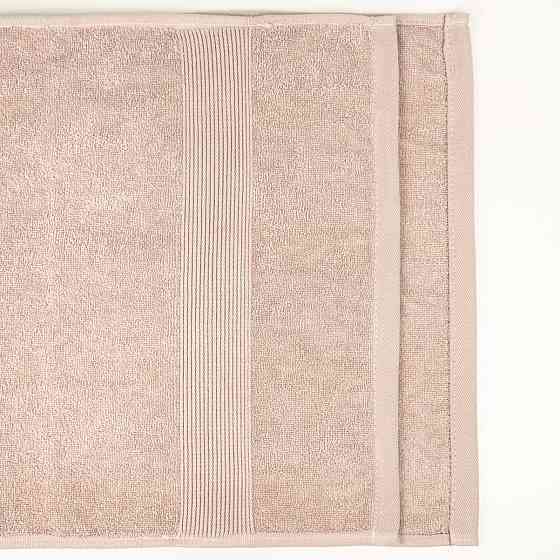 Комплект махровых полотенец с бордюром 2шт GM Textile 50х90см, 70х140см 400г/м2 (Капучино) Сумы