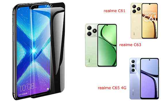 Защитное стекло NeoGlass для realme C61, realme C63, realme C65 4G – ультрапрозрачное и устойчивое Киев