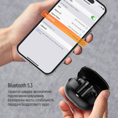 Навушники ColorWay Slim TWS-1 Earbuds Long Life Black (CW-TWS1BK1) Вінниця - фото 6