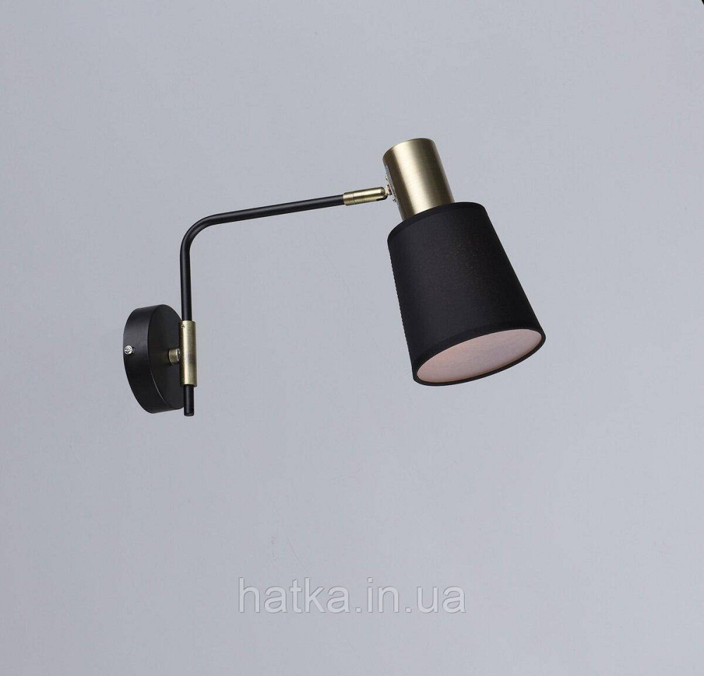 Бра настенная в стиле лофт Sirius B N6597/1W BK+AB Киев - изображение 1