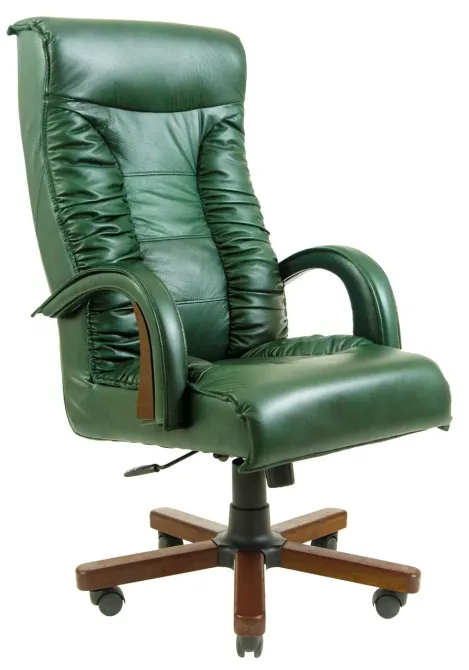 Офисное Кресло Руководителя Richman Onyx Madras Green India Wood М1 Tilt Зеленый Киев - изображение 1