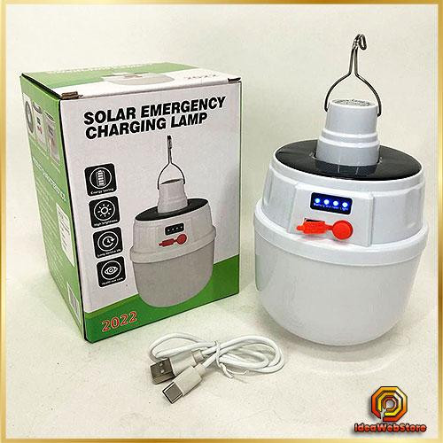 Переносной кемпинговый светильник JD 2022 LED лампа на аккумуляторе с солнечной панелью для отдыха Київ - фото 1