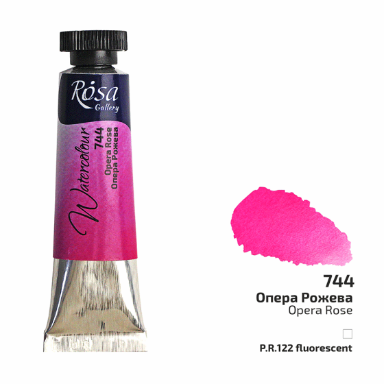 Фарба акварельна Опера Рожева (744) туба 10мл ROSA Gallery Київ