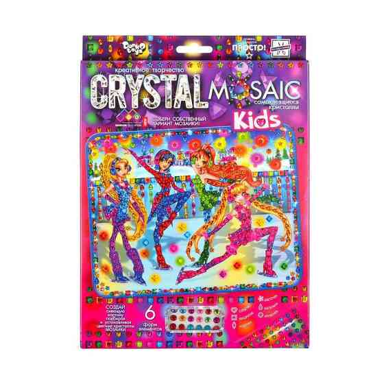 Набір креативної творчості "Kids Crystal Mosaic" CRMk-01-02, 6 форм елементів Вінниця