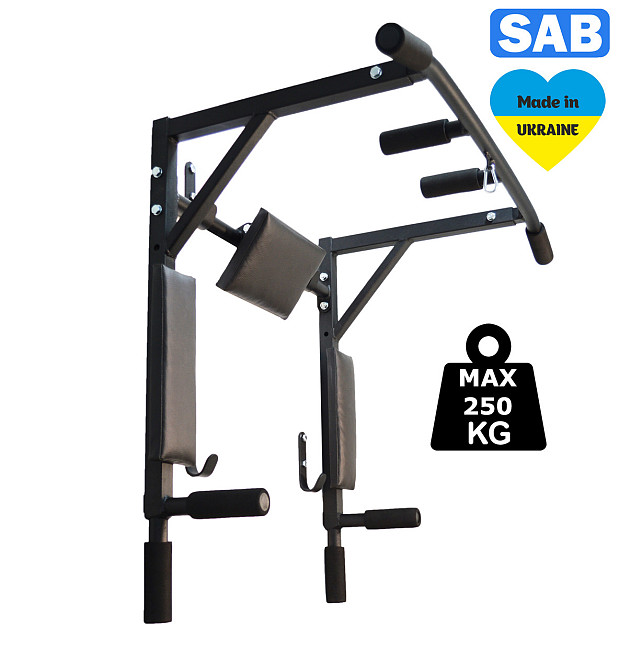 Турнік з адаптивною спинкою (до 250 кг*) домашній настінний розбірний для дому С Харків - фото 9