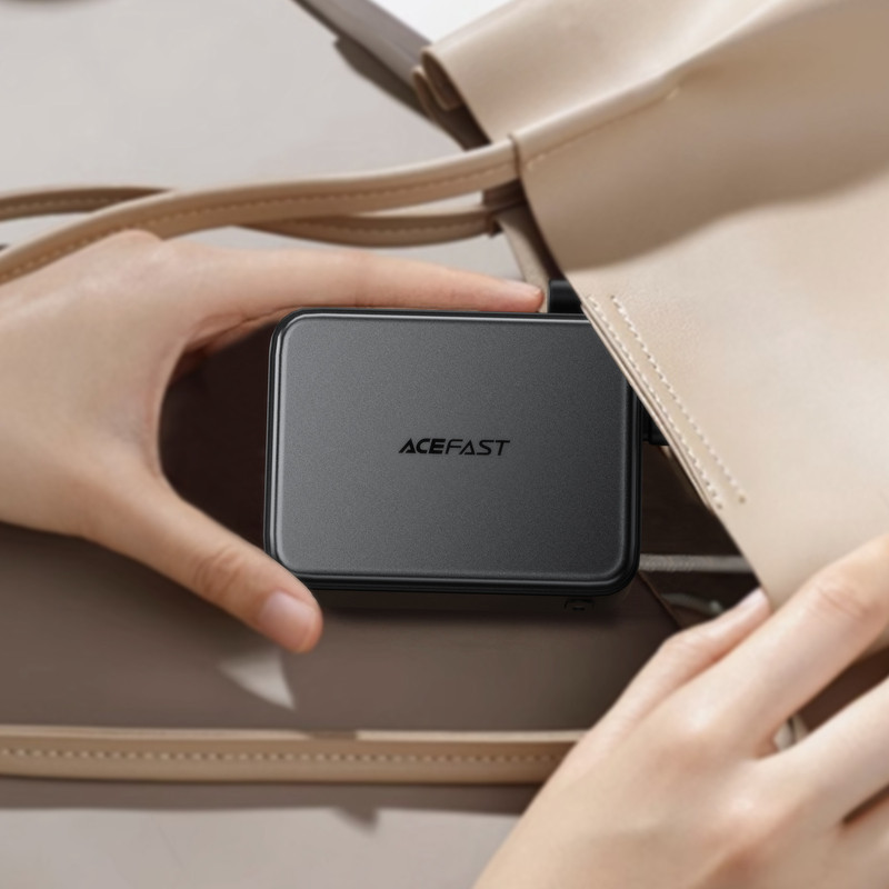 Павербанк 10000 mAh ACEFAST M28 22.5W швидка зарядка кабель у комплекті чорний power bank повербанк Одеса - фото 8