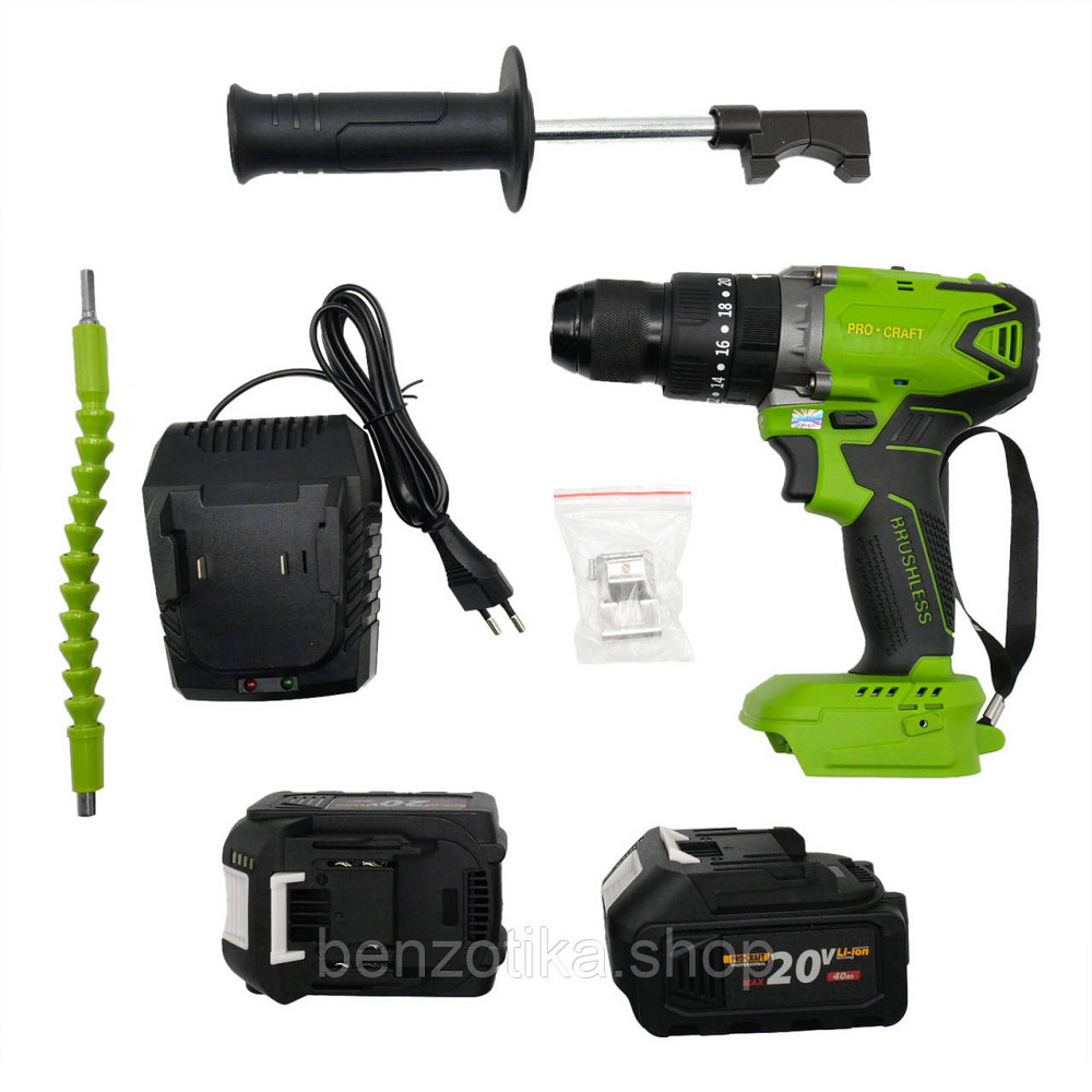 Шурупокрут Procraft Industrial PA18BL Extra (2 акб) Київ - фото 10