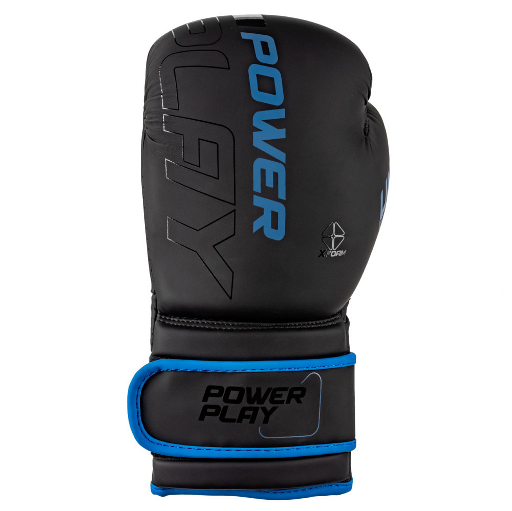 Боксерські рукавиці PowerPlay 3024 Ultra Mat Чорно-Темно сині 10 унцій Каменское - изображение 2