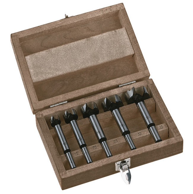 Набір свердел Forstner MILWAUKEE, (5шт), дерев'яний пенал Одесса - изображение 1