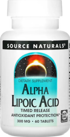 Альфа-ліпоєва кислота Source Naturals Alpha Lipoic Acid 300мг 60 капс Київ