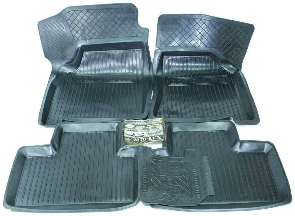 Килимки салону гумові ВАЗ 2170,к-т (4шт.) іім Київ - фото 1