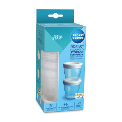 Контейнер для хранения грудного молока Canpol babies и еды 4 шт (180 мл) (12/204) Винница - изображение 6