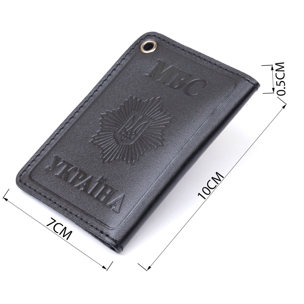 Компактна обкладинка на документи МВС України Чорна (SHVIGEL) Київ - фото 7