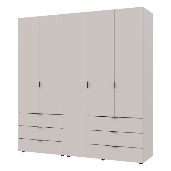 Комплект шкафов для одежды Doros Гелар (2 шт.) 193,7х49,5х203,4 см Кашемир (DRS-011239) Львов