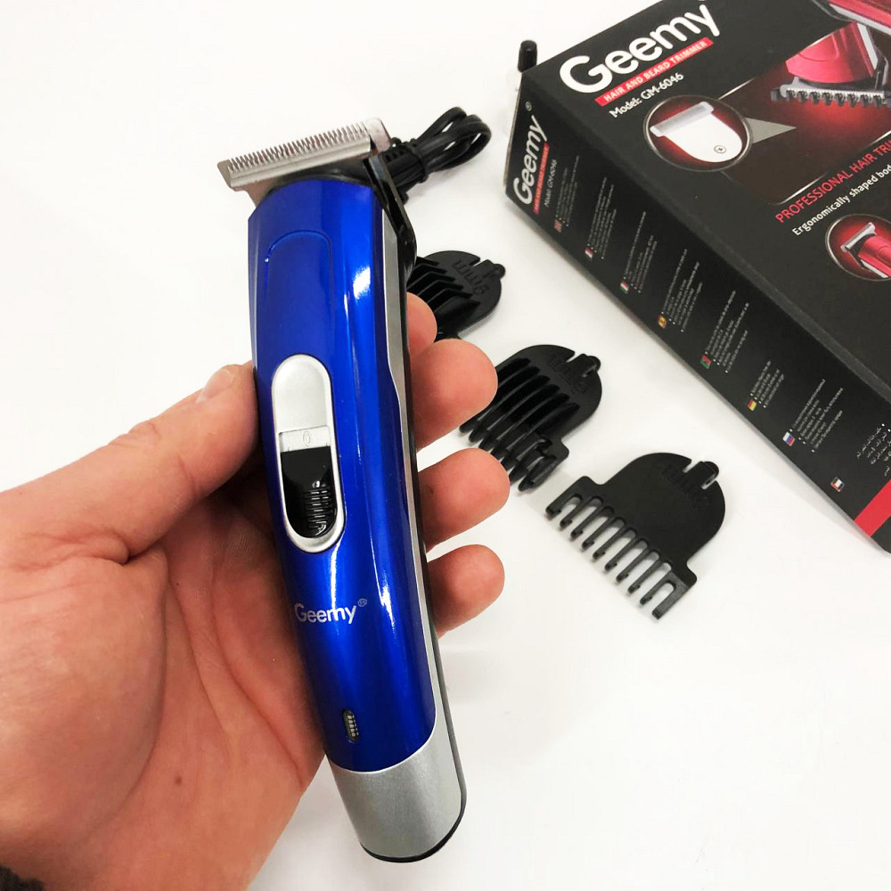 Електрична машинка з насадкою для бороди Gemei GM-6046, Універсальні машинки для стрижки волосся IS-58 Львів - фото 2