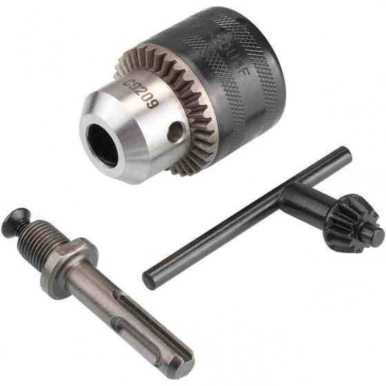 Патрон для дрелі металевий Richmann з ключем та адаптером SDS + 1,5-13 мм 1/2' (C9209) Коломия