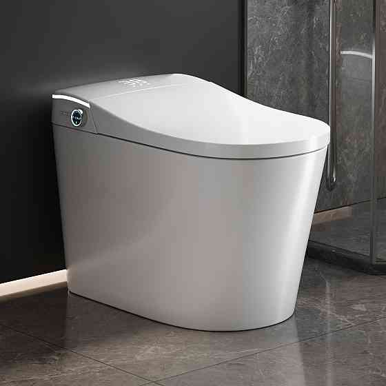 Розумний унітаз-біде (смарт-унітаз) T-9013 з українським голосовим помічником, P-trap 180 (випуск у стіну), підігрів сидіння, Київ