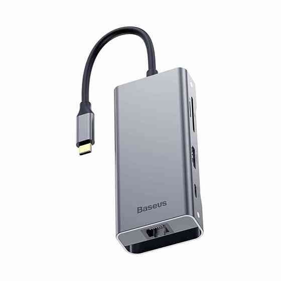 USB-Hub Baseus Square Desk Type-C Multi-functional HUB Deep gray Киев
