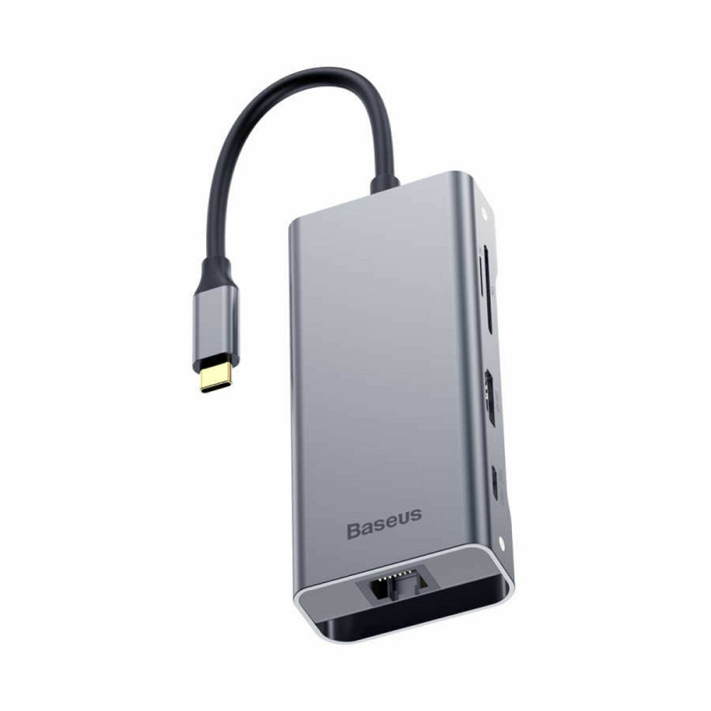 USB-Hub Baseus Square Desk Type-C Multi-functional HUB Deep gray Киев - изображение 1