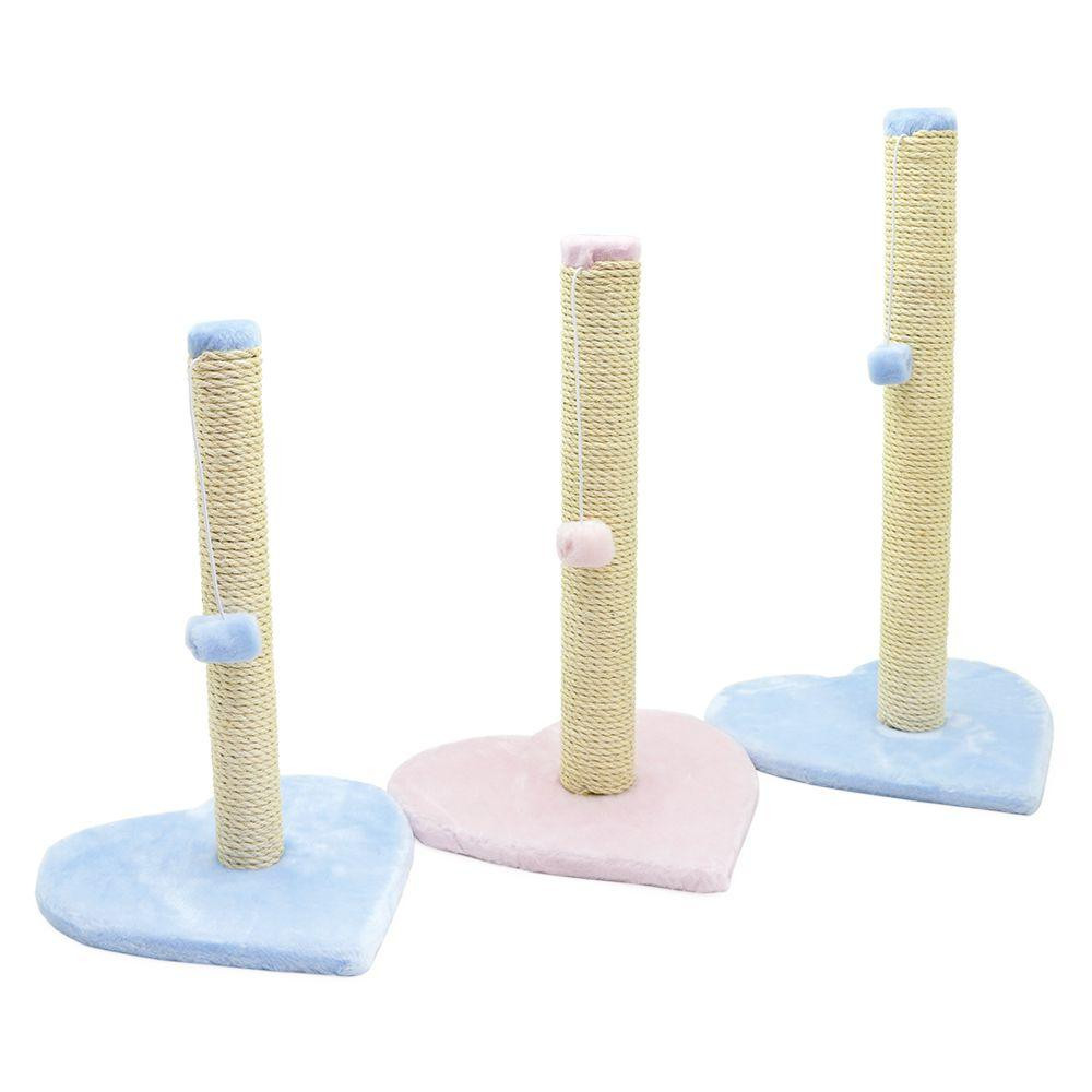 Кругла дряпка Гламур для кішок з підставкою у вигляді сердечка (стовпчик - джут; 33 х 33 х 47 см), Лорі Київ - фото 1