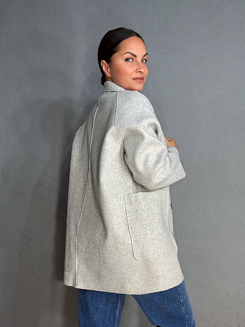 Жакет женский LADY YEP 2057 оверсайз удлиненный с карманами бежевый, бежевый, one size Киев - изображение 13