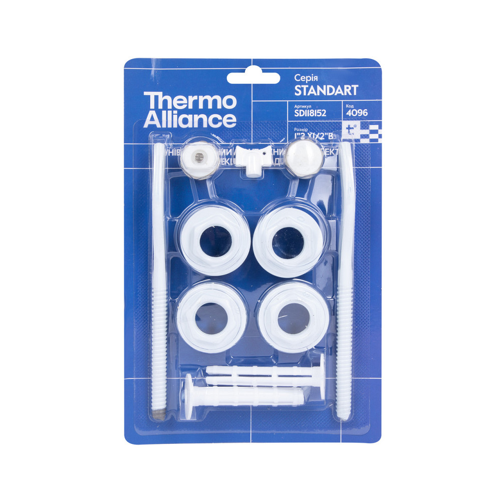 Комплект на радіатор Thermo Alliance Standart 1/2"х1" SD118152 Київ - фото 1