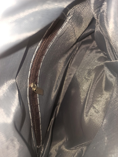 Маленькая сумка из ткани Совушка 22 см бежевый Киев - изображение 4