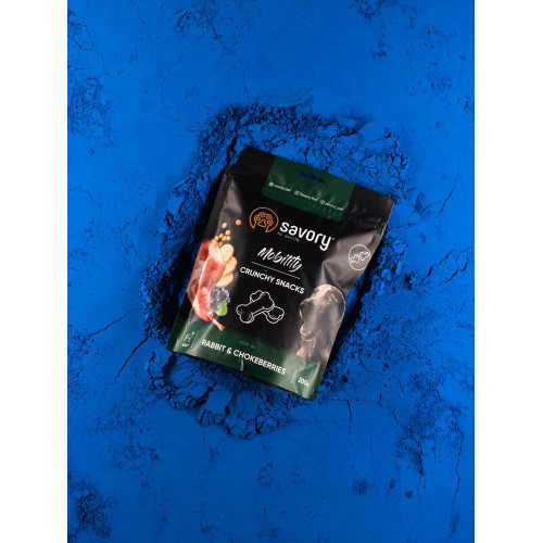 Хрустящие лакомства Savory Mobility Rabbit and Chokeberries для собак всех пород для здоровья суставов с кроликом и черноплодной Киев - изображение 8