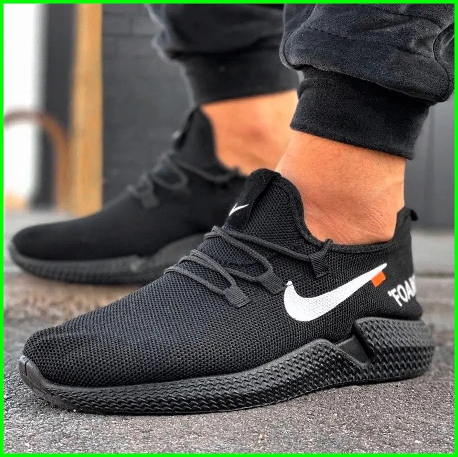 Кросівки Чоловічі Чорні Найки Ткани Тканинні Boost Пінка в стилі N!ke (розміри: 40,41) Дніпро - фото 4