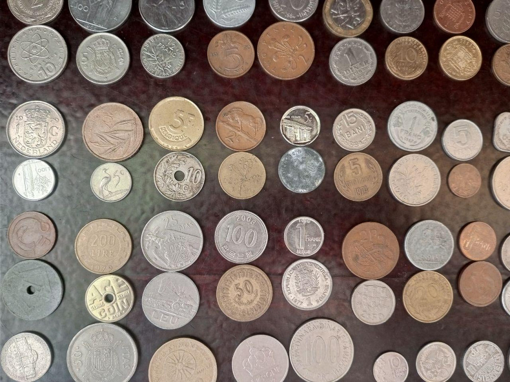 Гора іноземних монет! 101 шт. БЕЗ ПОВТОРУ (Лот 1) Полтава - фото 1