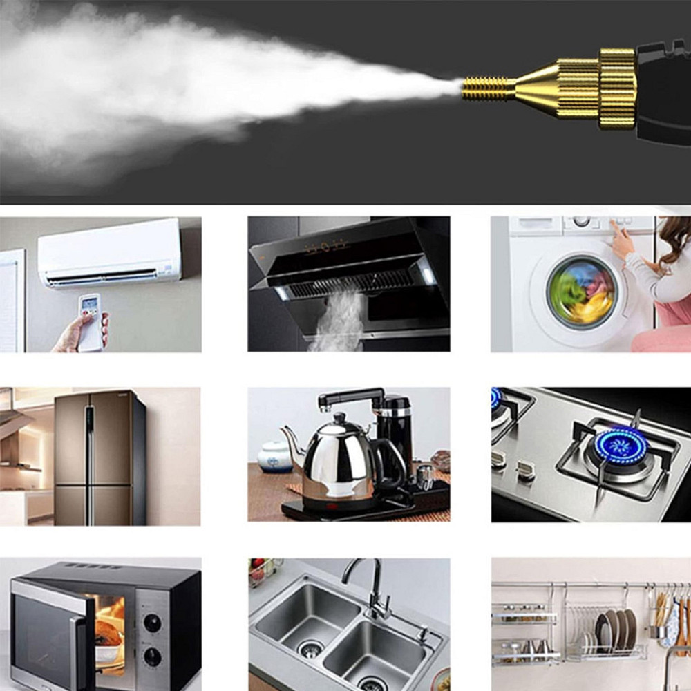 Портативный пароочиститель для дома, 2500Вт, 900мл + 4 насадки, Красный / Парогенератор для уборки / Паровой очиститель Киев - изображение 9