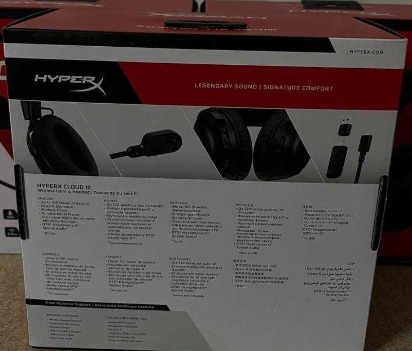Навушники з мікрофоном HyperX Cloud III Wireless Black (77Z45AA) Киев - изображение 1