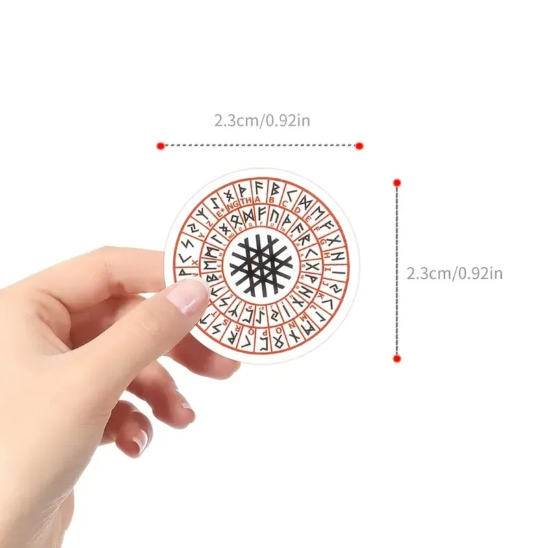 Набір наклейок з рунами вікінгів – рулон 500 шт (10 варіантів) Київ - фото 7