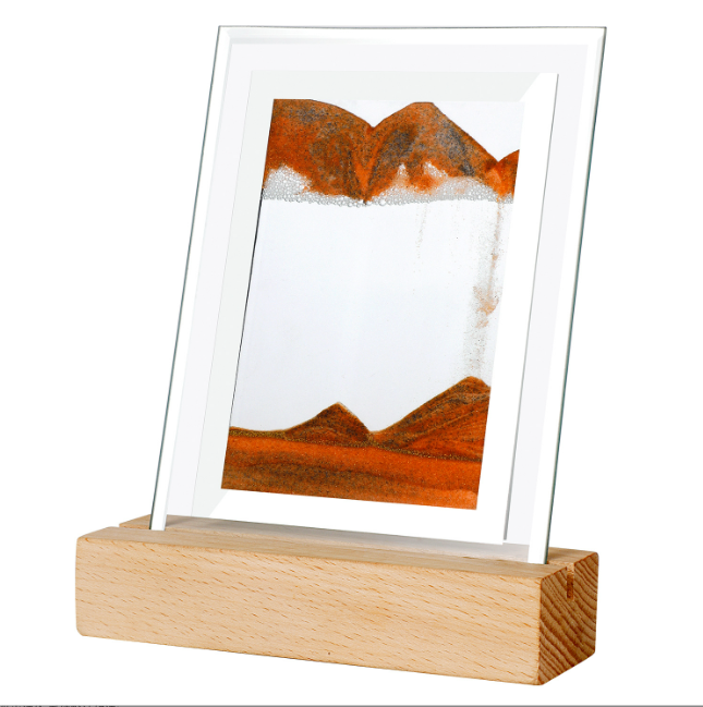 Картина с кварцевым песком ночник  22х21,5см БОЛЬШАЯ, ПОДСВЕТКА, ОРАНЖЕВЫЙ Кременчуг - изображение 9