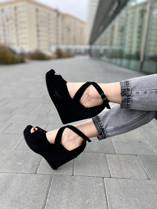 Nivelle Босоніжки жіночі NIVELLE 1815/C-818 чорні (літо, замша натуральна) (3742) 38р.39р. Коломия - фото 3