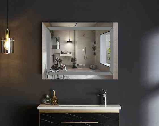Зеркало Mixxus LIGHT MR01-70x50 с Led Touch, Anti-fog, димером, регулятором яркости, часами (MI6000) Киев