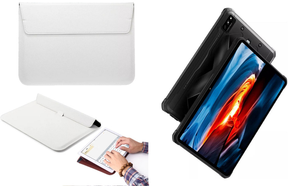 Чехол-конверт VitoCase для Hotwav R6 Pro, R6 Ultra, с функцией подставки для планшета Белый Киев - изображение 1