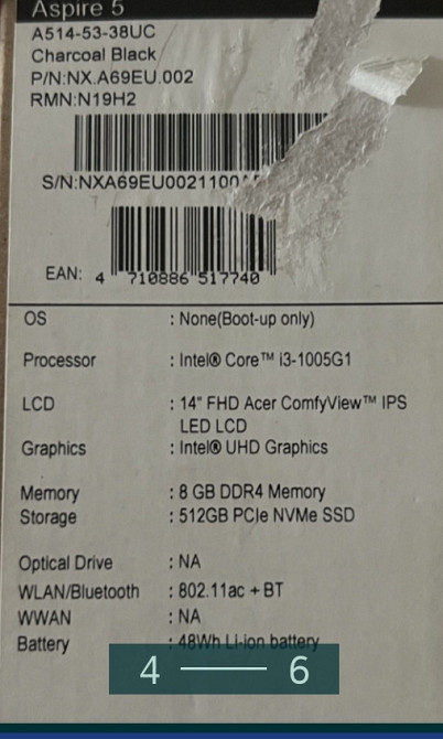 Ноутбук: ASER Aspire 5 Київ - фото 7