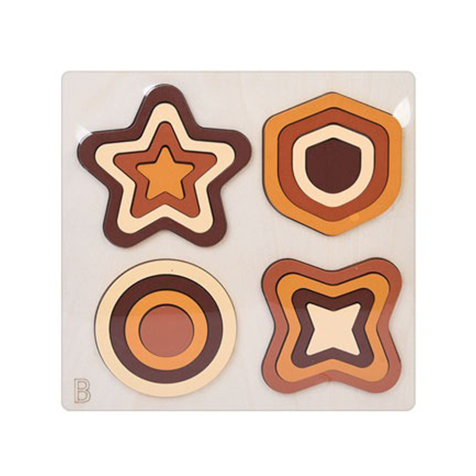 Деревянная игрушка Геометрика MD 0743B, размер 22,5х22,5 см Винница - изображение 1