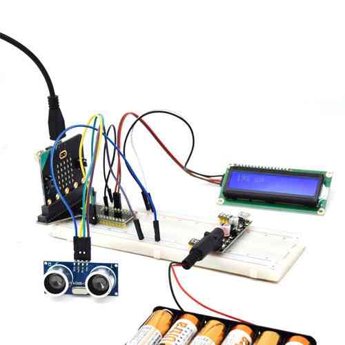 Стартовый набор BBC Microbit Keyestudio KS 4004 с платой Microbit V2 датчики дисплей мотор реле для обучения программированию кейс Киев