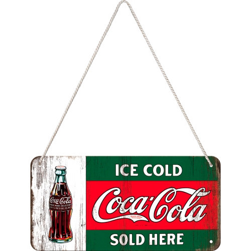 Табличка навісна зі шнурком "Coca-Cola - Ice Cold Sold Here" Рівне - фото 1
