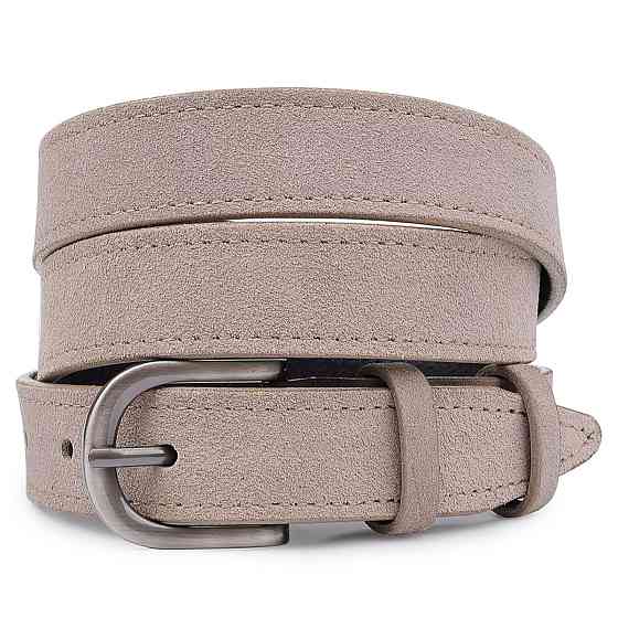 Модный женский замшевый ремень Vintage 20789 Серый Киев